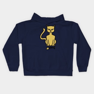 Golden Innocent Cat Kids Hoodie